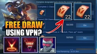 NEW VPN EVENT? FREE FIREBOLT TICKETS? in Mobile Legends [MLBB EVENT]