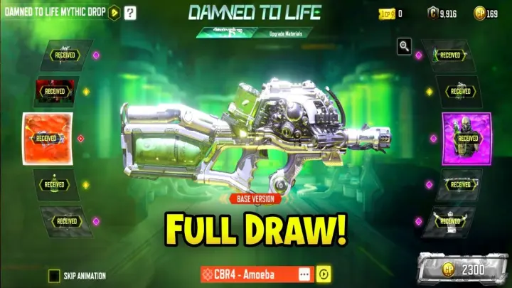 Myhtic Cbr4 Amoeba full draw cod mobile | Damned to life mythic drop codm
