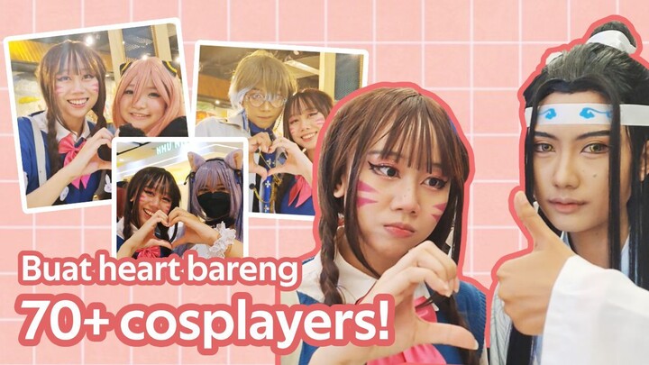 Buat HEART bareng 70+ Cosplayers! (with ENG sub) #bestofbest