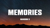 MEMORIES - Maroon 5 [ Lyrics ] HD