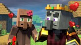 Villager & Pillager Love Story Part 1 - Minecraft Animation