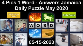 4 Pics 1 Word - Jamaica - 15 May 2020 - Daily Puzzle + Daily Bonus Puzzle - Answer - Walkthrough