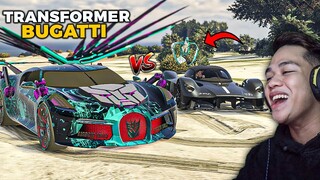 Animated BUGATTI vs Dragon Supercar - Drag Race | GTA 5