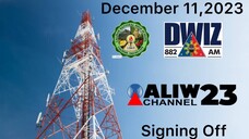 ALIW TV23 Sign OFF - December 11,2023