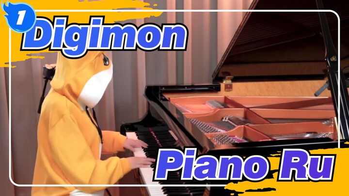 [Digimon] Dua Lagu Populer Digimon「Butter-Fly & Brave Heart」Piano Ru Emosional_1