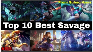 Mobile Legends Top 10 Best Savage Episode #8