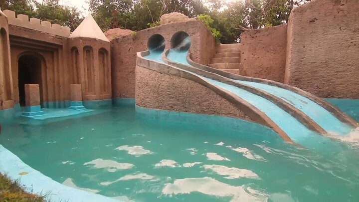 My Summer Holiday 155 Days Building 1M Dollars Water Slide Park into Underground