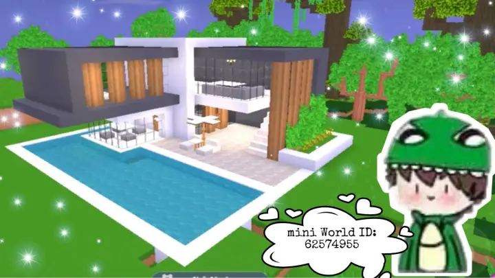 Cách xây nhà hiện đại (nhà 11) #Mini World | Modern House Tutorial ...