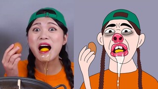 Mì Tương Đen TTeokbokki Mukbang DONA Việt Nam |||  troll..i don't draw