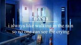 no$ia - i always like walking in the rain so no one can see me crying (LYRIC VID)