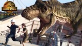 T-Rex ATTACKS City - Jurassic World Evolution 2 [4K]