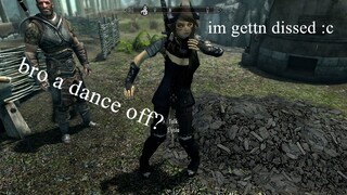 a dance off in skyrim? | #short