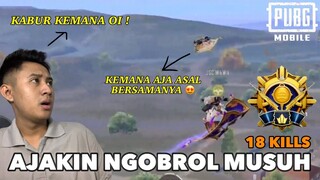 AWALNYA NGOBROL DIKARPET BARENG MUSUH, DAN BERAKHIR BUNUH MUSUH TANPA SENJATA !! | PUBG MOBILE