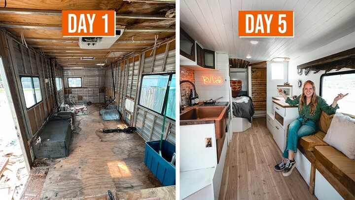 We Renovated ANOTHER Vintage RV… IN ONLY 5 DAYS!?