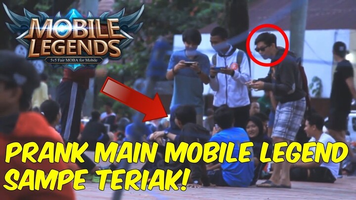 NGAKAK! PRANK MOBILE LEGEND SAMBIL TERIAK DI TEMPAT UMUM - PRANK INDONESIA