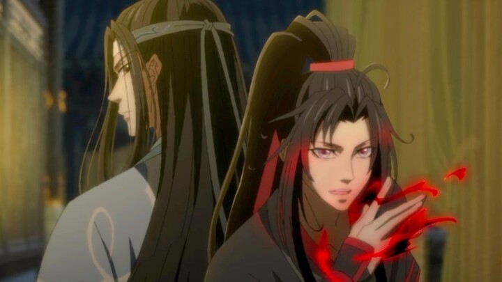 Lan Wangji before and after enlightenment