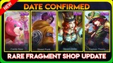 UPCOMING SKINS IN RARE FRAGMENT SHOP | MLBB RARE FRAGMENT SHOP UPDATE | FREE RARE FRAGMENTS