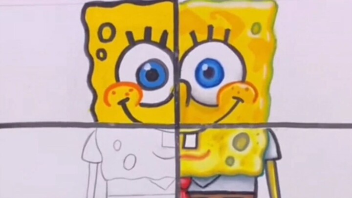 【Franek_art】ท้าให้วาด SpongeBob สี่ระดับเพื่อดูว่าคุณเป็นใคร! ส่วนที่ 3