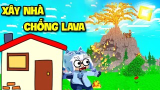 MEOWPEO THỬ THÁCH XÂY NHÀ CHỐNG LAVA TRONG MINI WORLD MINI GAME