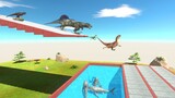 Long Jump above Shark Pool - Animal Revolt Battle Simulator