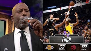 James Worthy impressed LeBron gets 35 Pts lead Lakers past Raptors 128-123