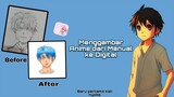 Menggambar Anime dari Gambar Manual ke Digital dengan Ibis paint