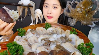 [ONHWA] Tiếng nhai của bạch tuộc con sống!🐙 Bạch tuộc sống✨dẻo và mềm