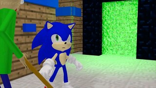 BALDI'S BASICS VS SONIC (Official) Baldi Minecraft Animation Horror Game