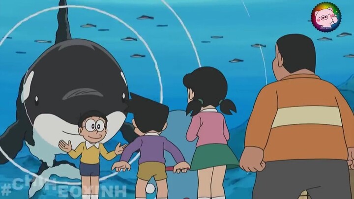 Doraemon - Nobita Cưỡi Cá Heo Tụt Cả Quần Bay Vào Mặt Shizuka