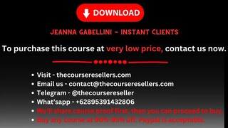 Jeanna Gabellini - Instant Clients