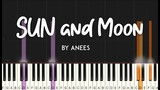 Sun and Moon by Anees synthesia piano tutorial | lyrics + sheet music