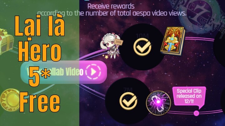 Nhận FREE Hero 5 sao nhân dịp collab Aespa - Epic Seven