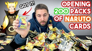 Opening Up 🎴 200 Packs of Naruto Cards...Got the BIG ONE!!!