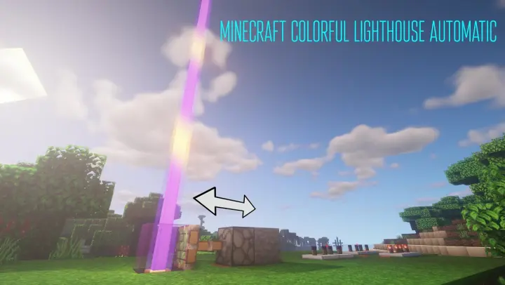 Minecraft colorful Beacon automatic