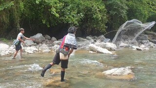 fishing in Nepal with cast net | cast netting | asala fishing | himalayan trout