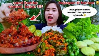 MAKAN URAP GENJER CUMI SAMBEL BAKAR LALAPAN MENTAH JENGKOL MUDA LEUNCA SELADA#mukbanglalapanmentah