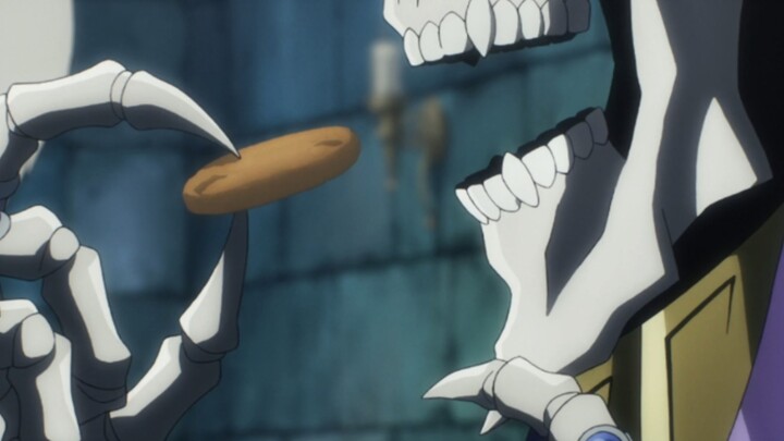 Bone King pretended to eat, but actually caught it with his hands.