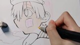 [ภาพวาดปากกาเคมี] ภาพวาดหนุ่มน้อยฮานาโกะคุง