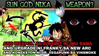 Gamit ni Imu sama ang weapon ni Sun God Nika? Franky upgrade? Ang koneksyon ni Vegapunk sa Vinsmoke?