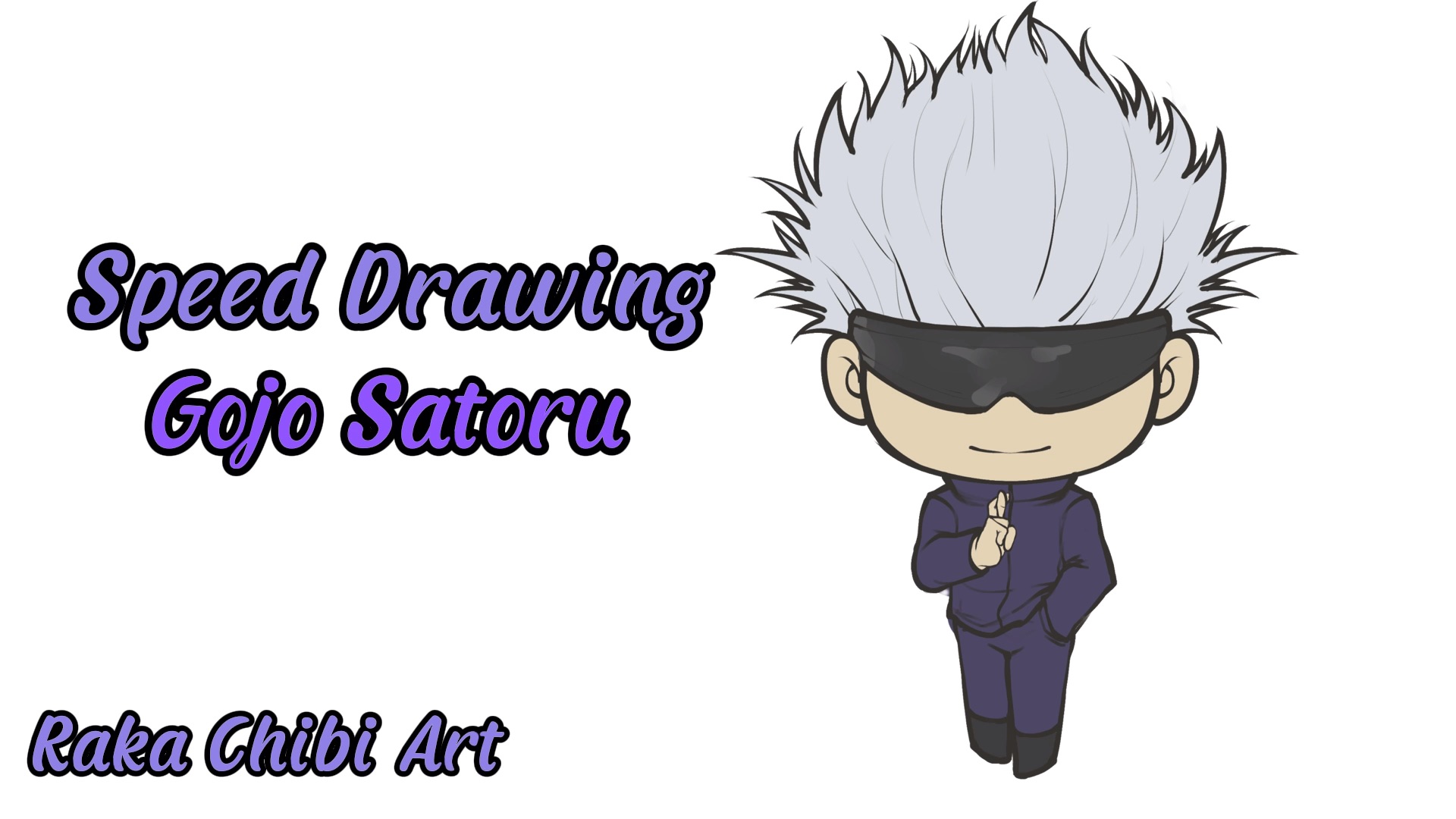 Speed Drawing SATORU GOJO [Jujutsu kaisen] Anime Drawing 