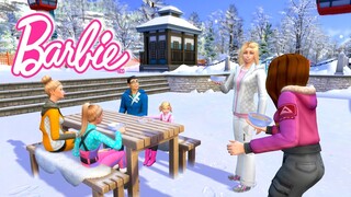 Sims 4 Barbie Family Winter Vacation - Snowy Escape Titi Plus