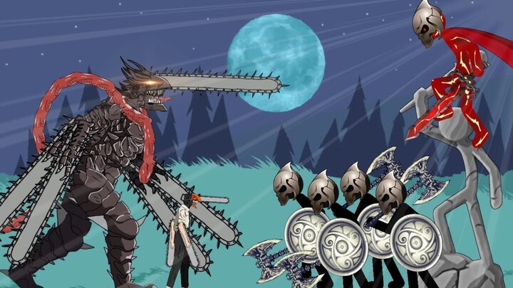 Devil Chainsaw man vs Fire final boss / Stick war legacy animation