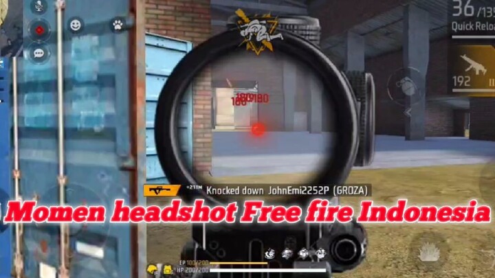 Momen headshot free fire Indonesia