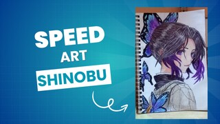 SPEED ART SHINOBU!!! [ KIMETSU NO YAIBA]