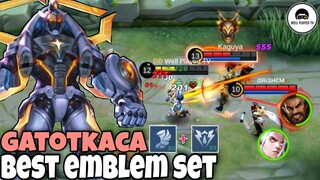 Gatotkaca New Emblem Set | HIGH HP BUILD [More Sustain, More Power!] 💪