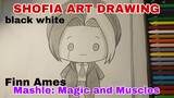 menggambar karakter mashle magic and Muscle Finn Ames part . 2