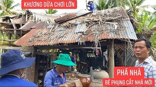 1001 Tổ Ấm Khương Dừa.! Khởi công nhà Bé Phụng Mỏ Cày Nam Bến Tre