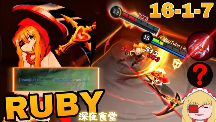 How To Counter Yin using RUBY 2022 |Little Red Riding hood RUBY Gameplay | ikanji | Mobile Legends