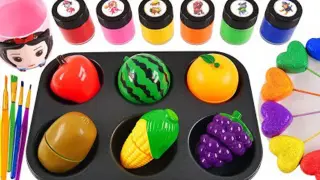 Children's educational handmade toys cut fruit advertising balls in lollipops