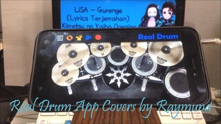 GURENGE DEMON SLAYER| KIMETSU NO YAIBA(Real Drum App Covers by Raymund)